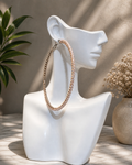 Crystal-Accented Hoop Earrings