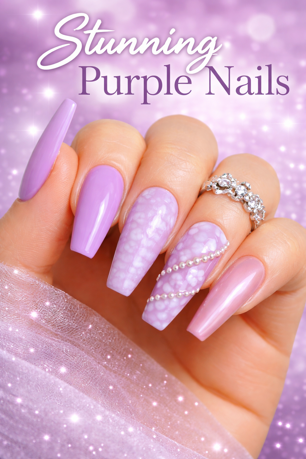Purple Press-on