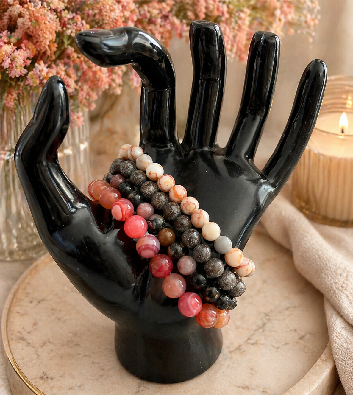 Natural Stone Bracelet Set
